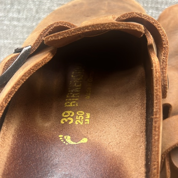 Leather Birkenstock Boston Clogs - Picture 3 of 4